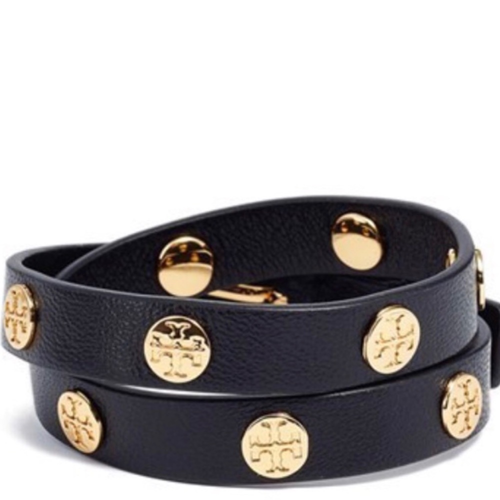 Tory Burch double wrap stud bracelet